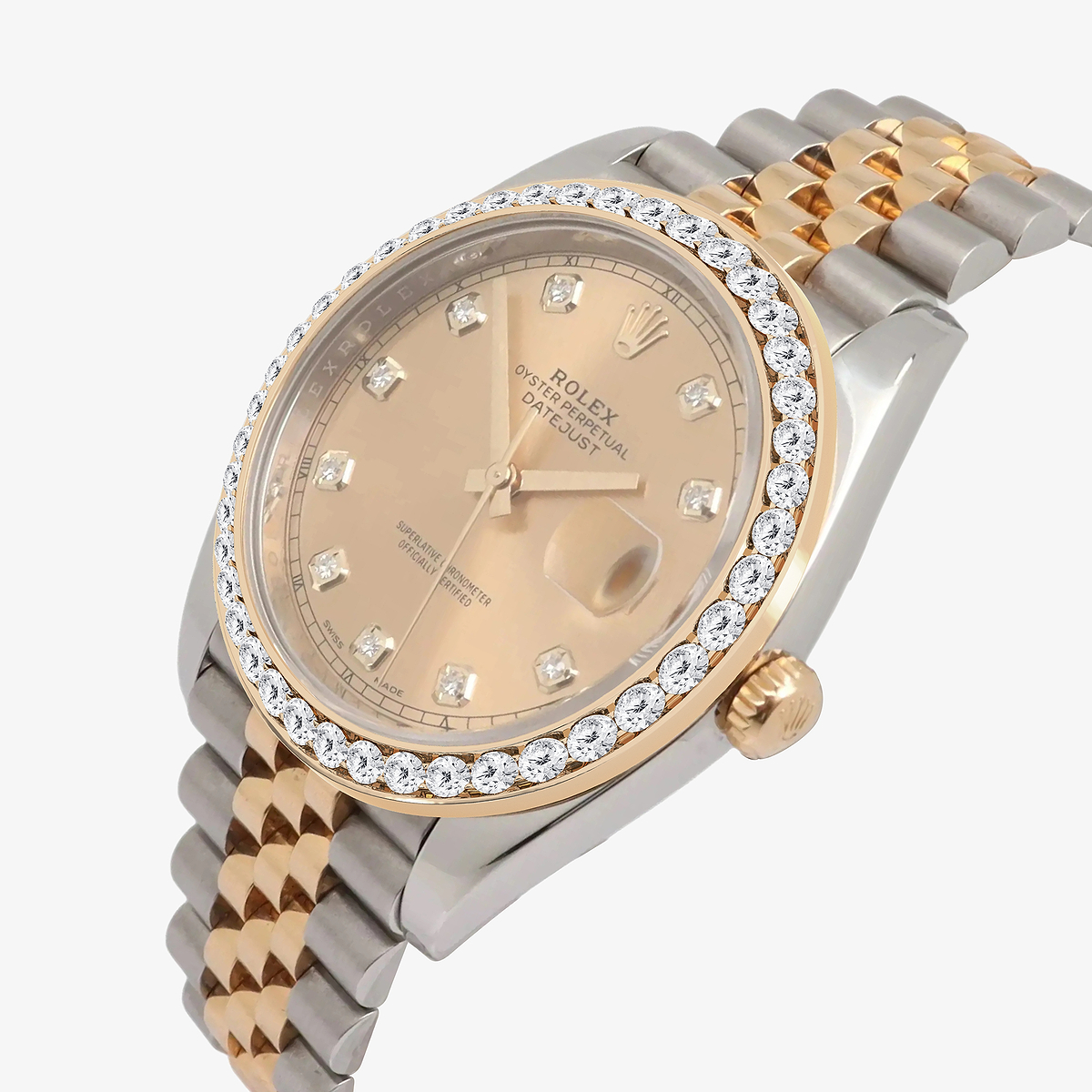 Additional Image 1 for  3 ctw Round Lab Grown Diamond  Rolex Watch