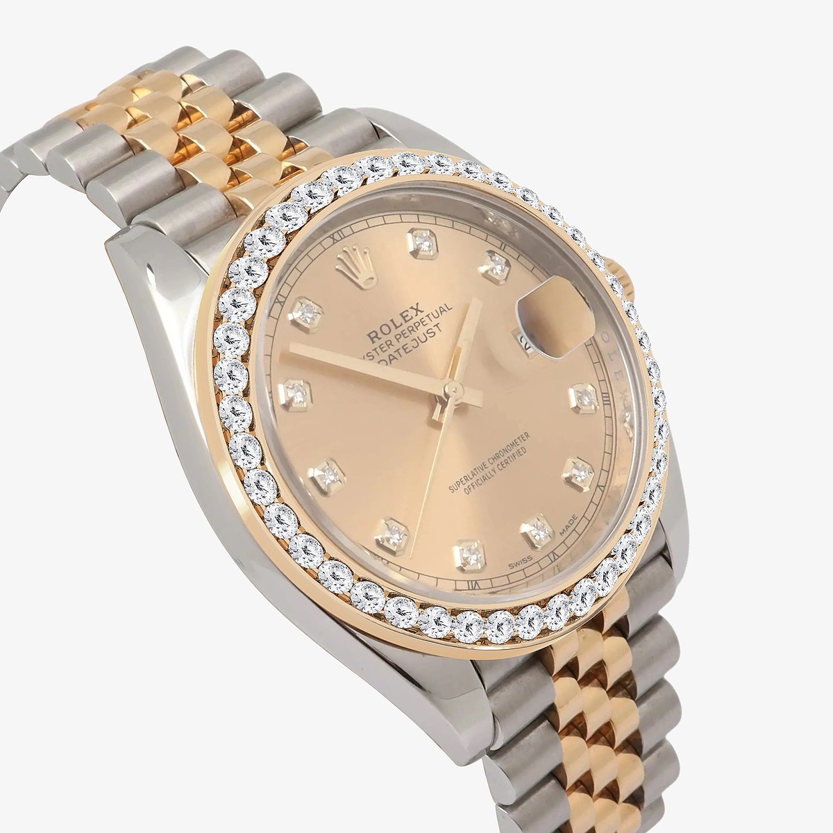 Additional Image 2 for  3 ctw Round Lab Grown Diamond  Rolex Watch