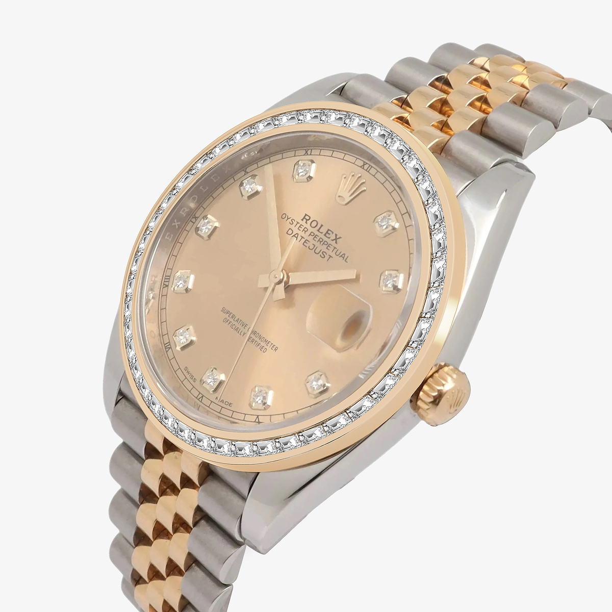 Additional Image 1 for  2 7/8 ctw Trapezoid Lab Grown Diamond  Rolex Watch