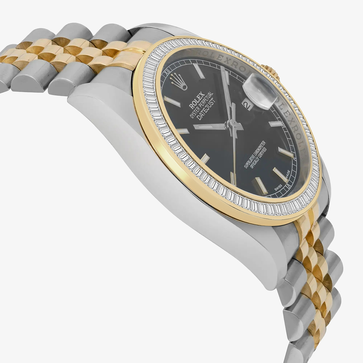 Additional Image 3 for  3 ctw Baguette Lab Grown Diamond  Rolex Watch