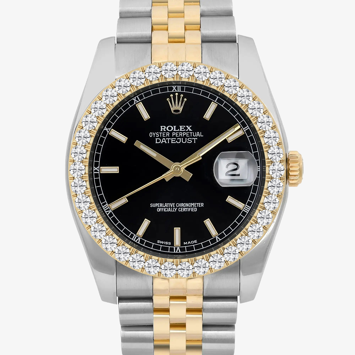 Additional Image 1 for  3 ctw Round Lab Grown Diamond  Rolex Watch