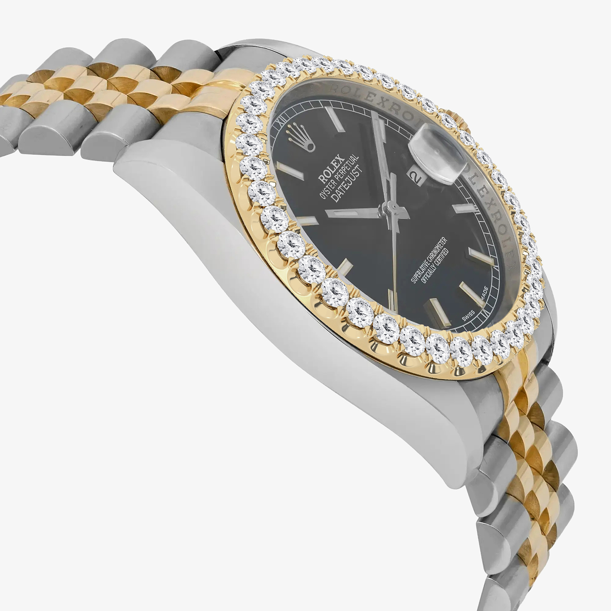 Additional Image 3 for  3 ctw Round Lab Grown Diamond  Rolex Watch