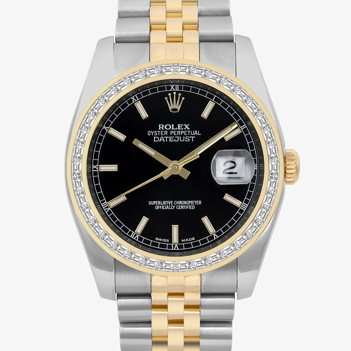 Additional Image 1 for  2 2/3 ctw Trapezoid Lab Grown Diamond  Rolex Watch