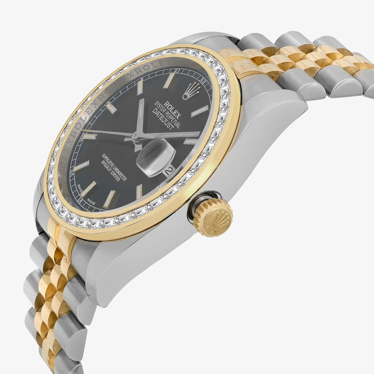 Additional Image 2 for  2 2/3 ctw Trapezoid Lab Grown Diamond  Rolex Watch