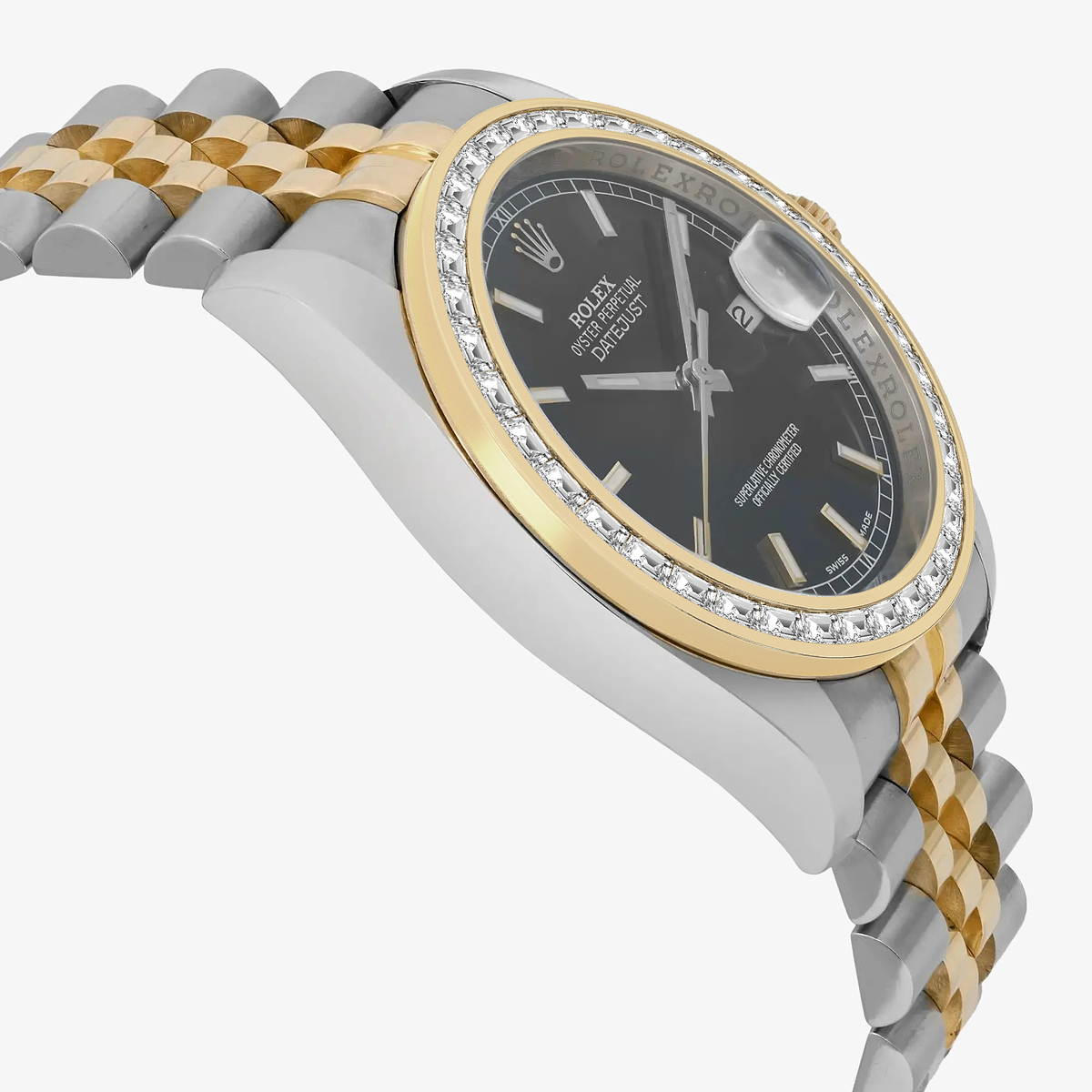 Additional Image 3 for  2 2/3 ctw Trapezoid Lab Grown Diamond  Rolex Watch