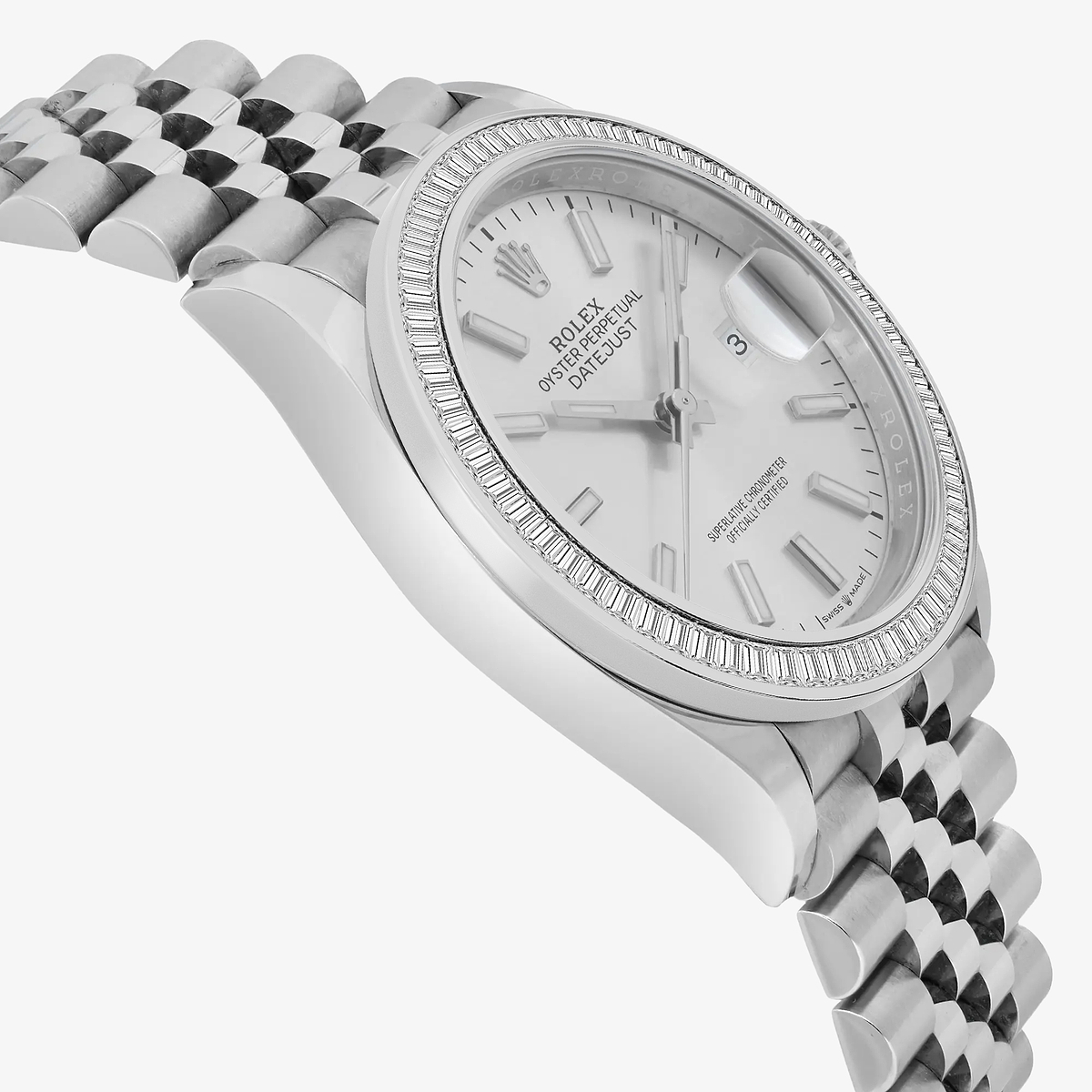 Additional Image 3 for  3 ctw Baguette Lab Grown Diamond  Rolex Watch