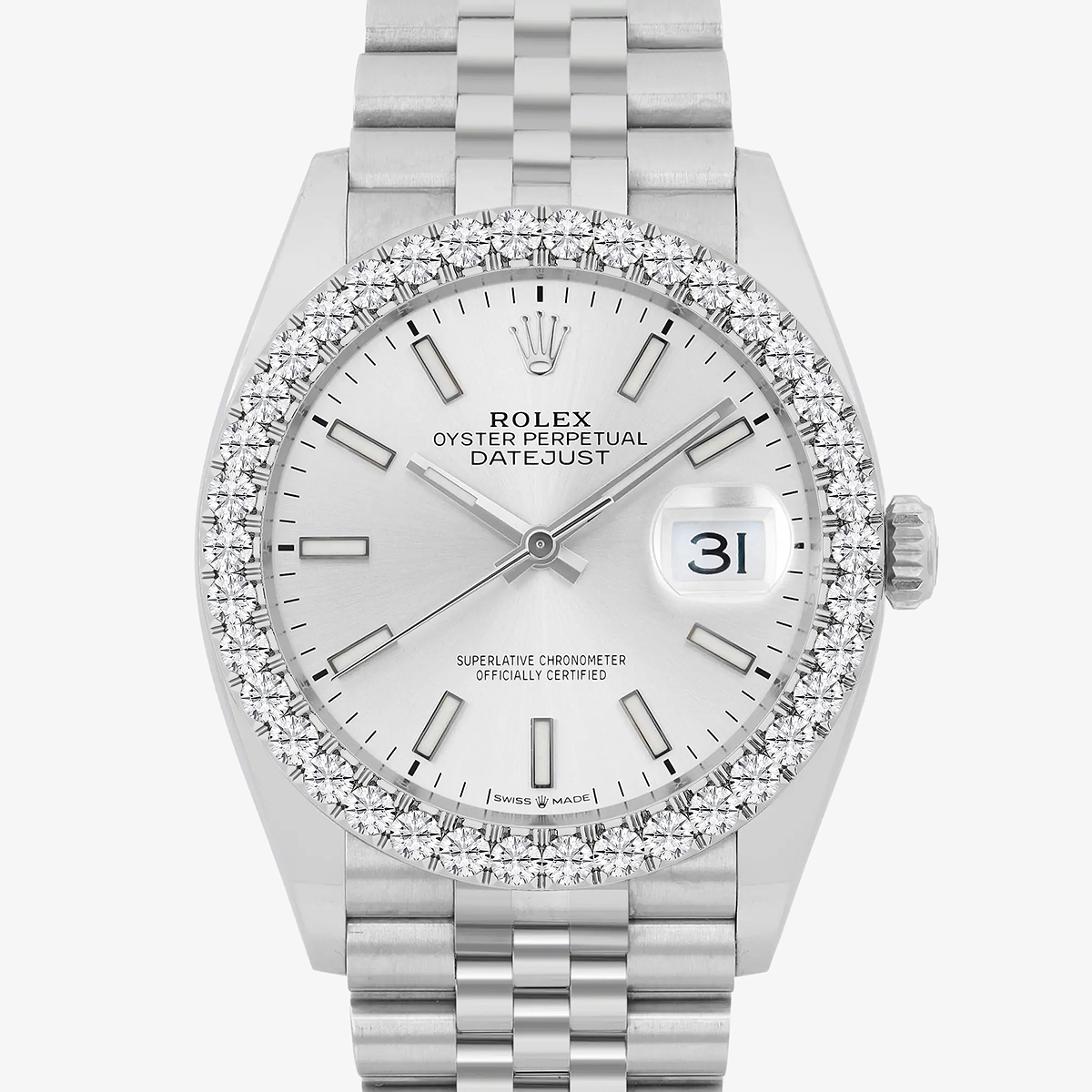 Additional Image 1 for  3 ctw Round Lab Grown Diamond  Rolex Watch