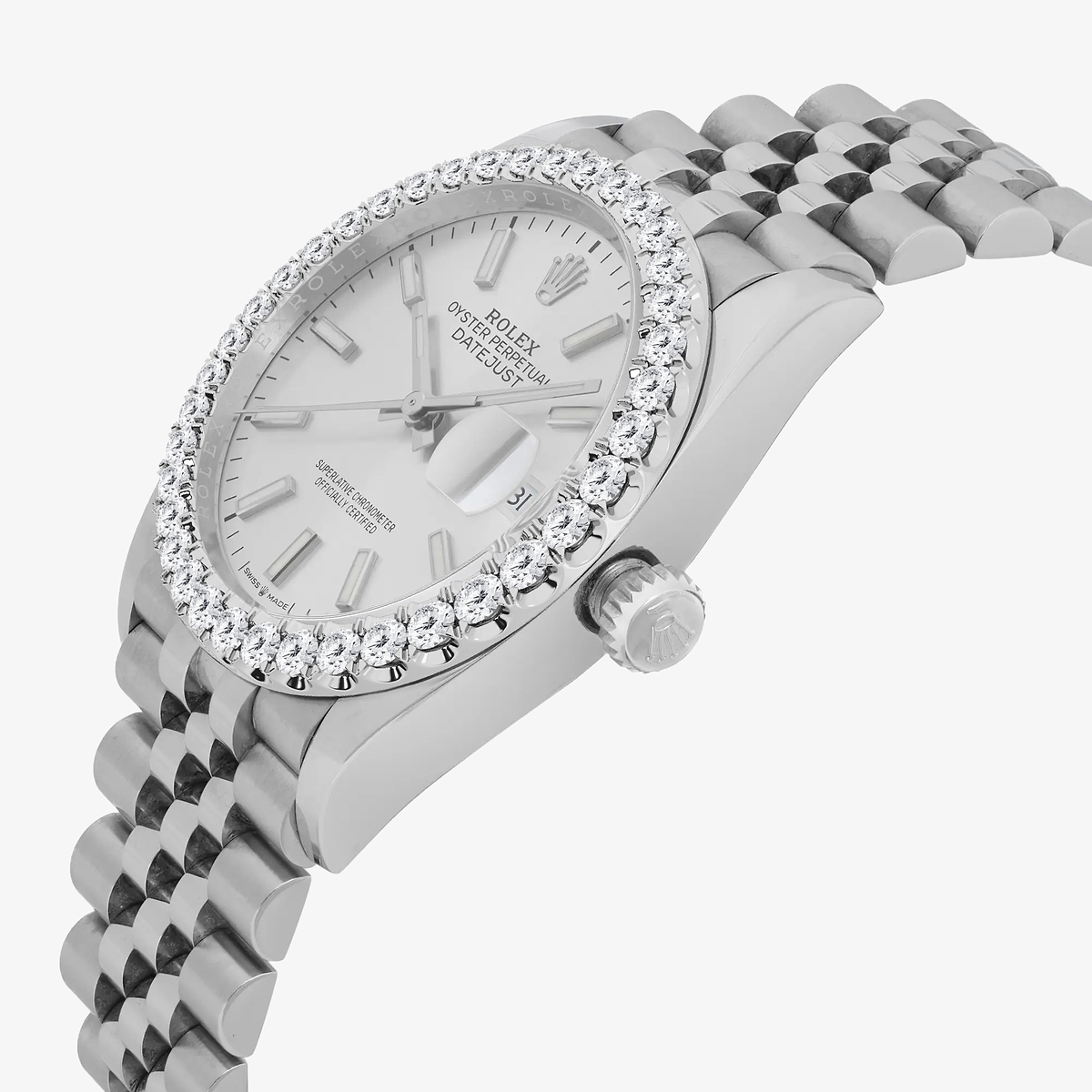 Additional Image 2 for  3 ctw Round Lab Grown Diamond  Rolex Watch