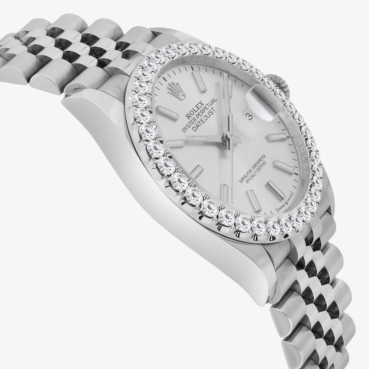 Additional Image 3 for  3 ctw Round Lab Grown Diamond  Rolex Watch