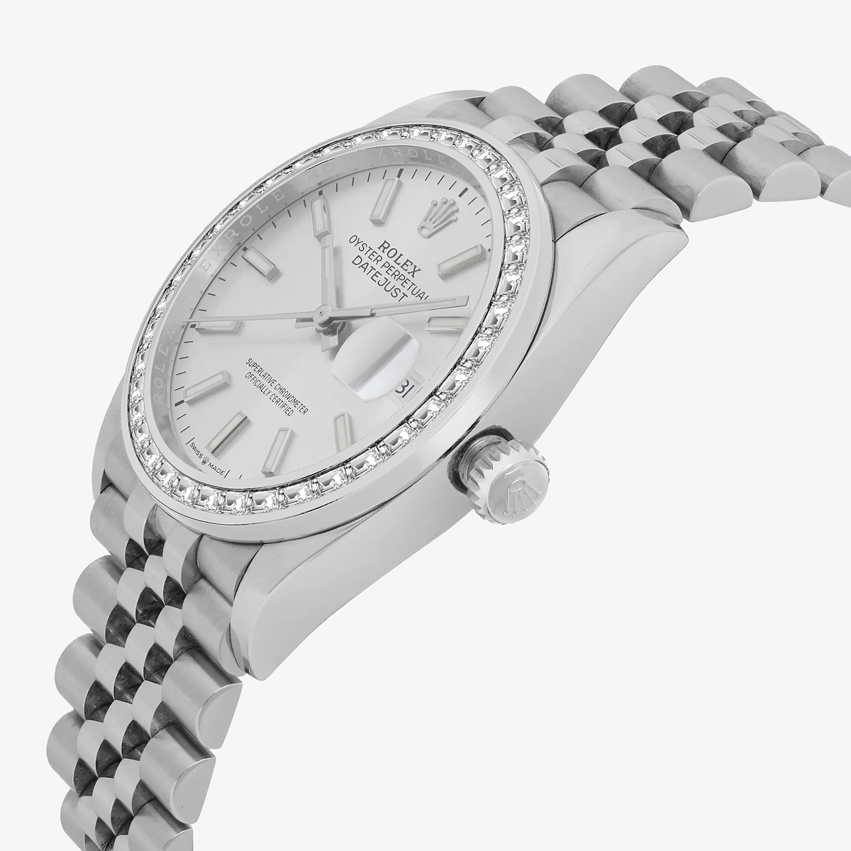 Additional Image 2 for  2 2/3 ctw Trapezoid Lab Grown Diamond  Rolex Watch