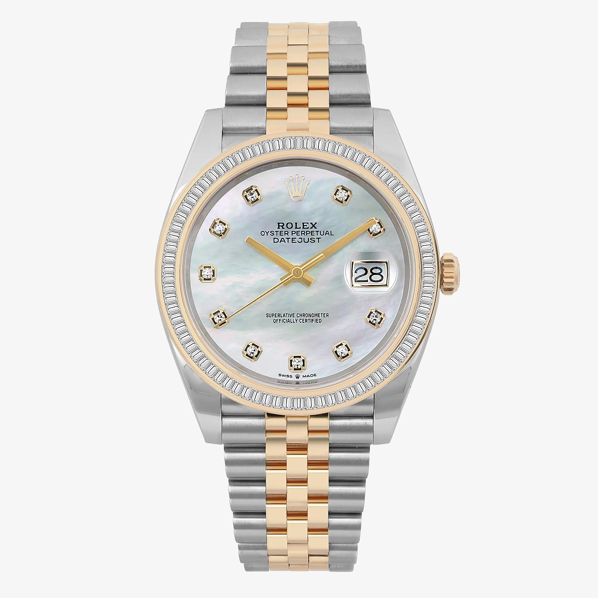 2 1/3 ctw Baguette Lab Grown Diamond  Rolex Watch