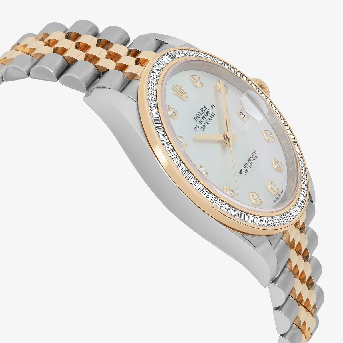 Additional Image 3 for  2 1/3 ctw Baguette Lab Grown Diamond  Rolex Watch