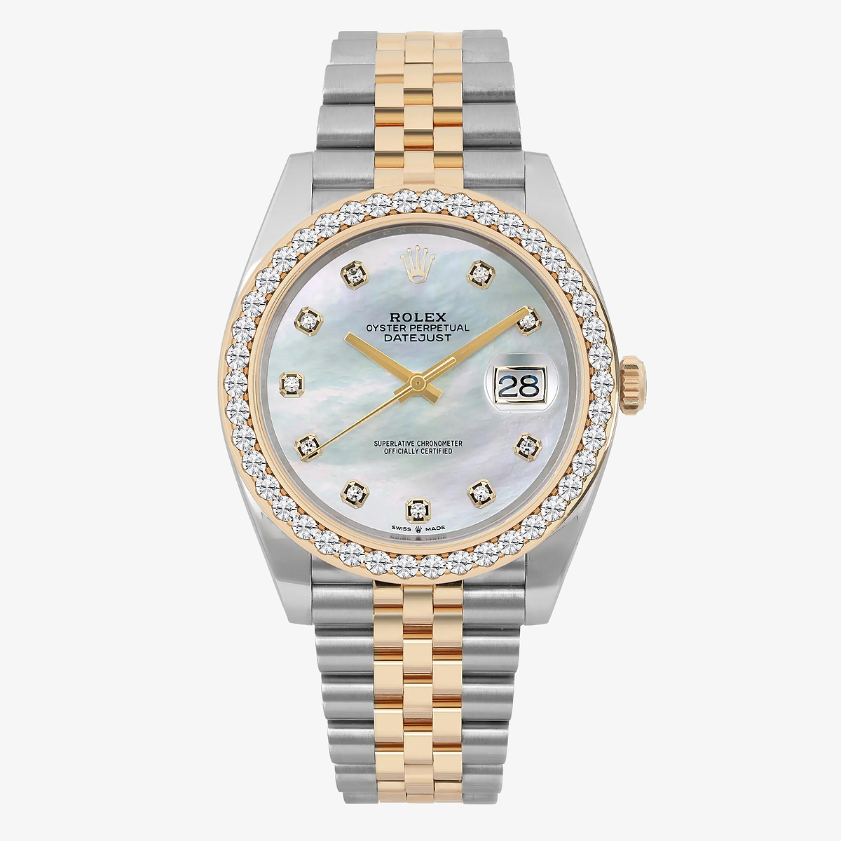 3 ctw Round Lab Grown Diamond  Rolex Watch