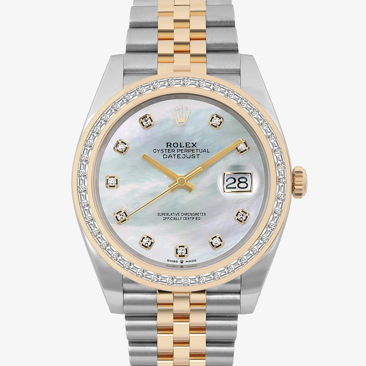 Additional Image 1 for  2 7/8 ctw Trapezoid Lab Grown Diamond  Rolex Watch