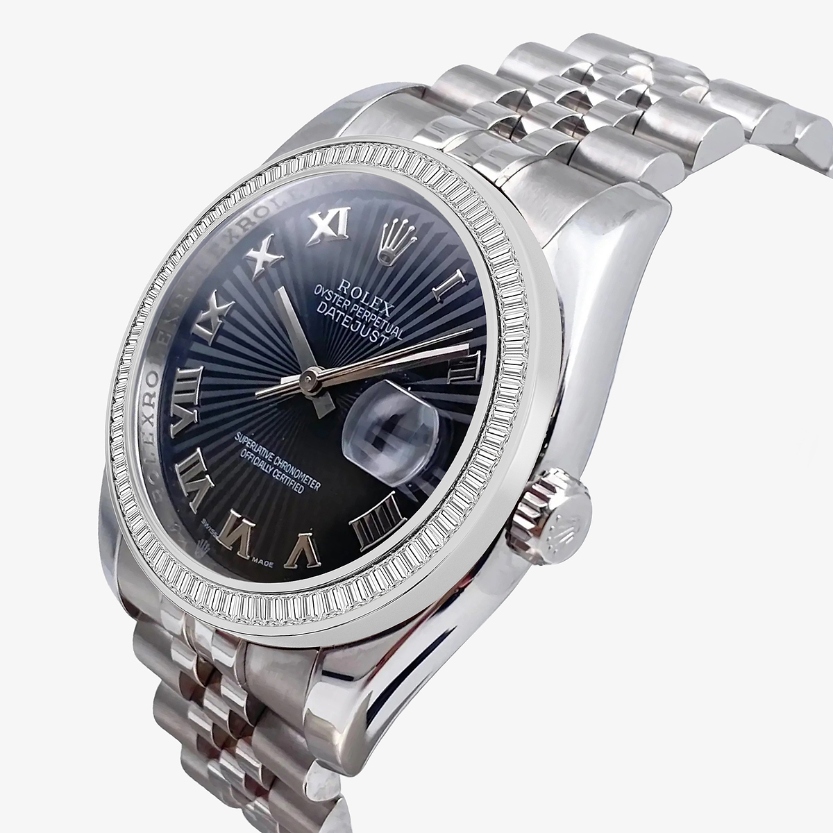 Additional Image 1 for  3 ctw Baguette Lab Grown Diamond  Rolex Watch