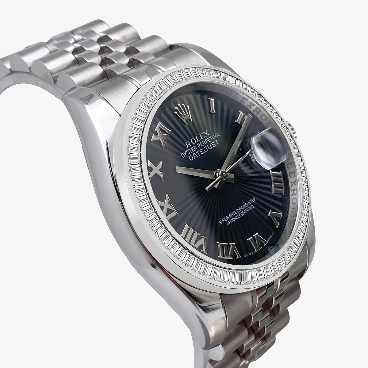 Additional Image 2 for  3 ctw Baguette Lab Grown Diamond  Rolex Watch
