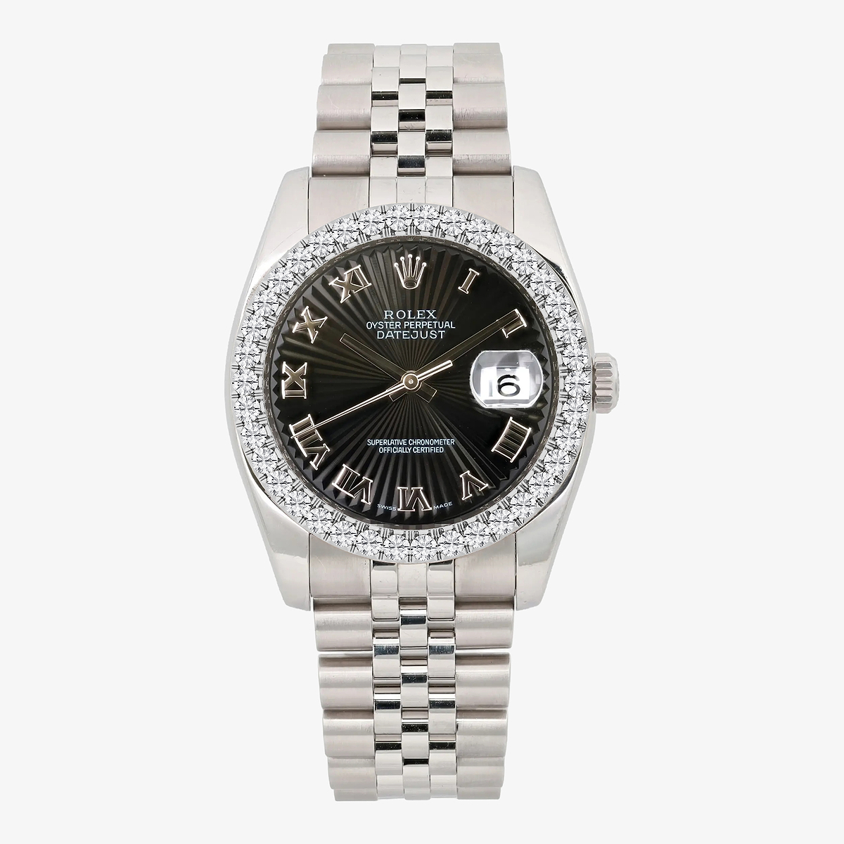 3 ctw Round Lab Grown Diamond  Rolex Watch
