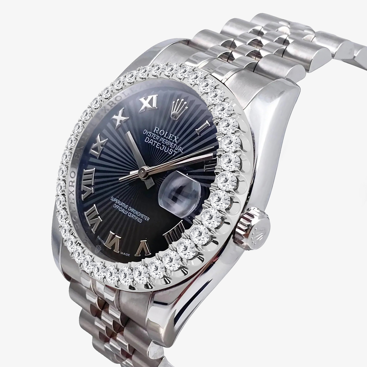 Additional Image 1 for  3 ctw Round Lab Grown Diamond  Rolex Watch