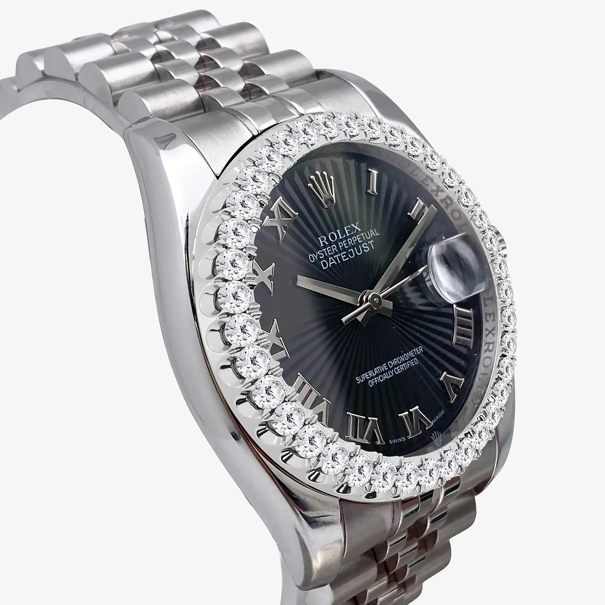 Additional Image 2 for  3 ctw Round Lab Grown Diamond  Rolex Watch
