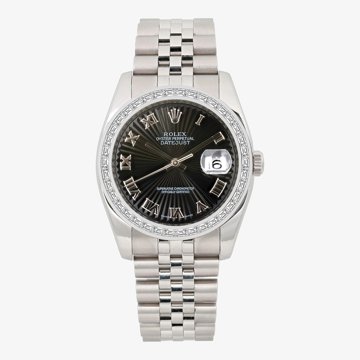 2 2/3 ctw Trapezoid Lab Grown Diamond  Rolex Watch