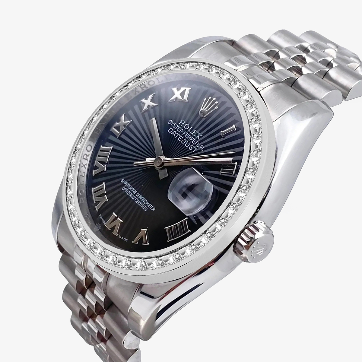 Additional Image 1 for  2 2/3 ctw Trapezoid Lab Grown Diamond  Rolex Watch