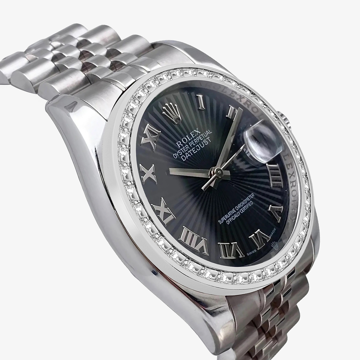 Additional Image 2 for  2 2/3 ctw Trapezoid Lab Grown Diamond  Rolex Watch