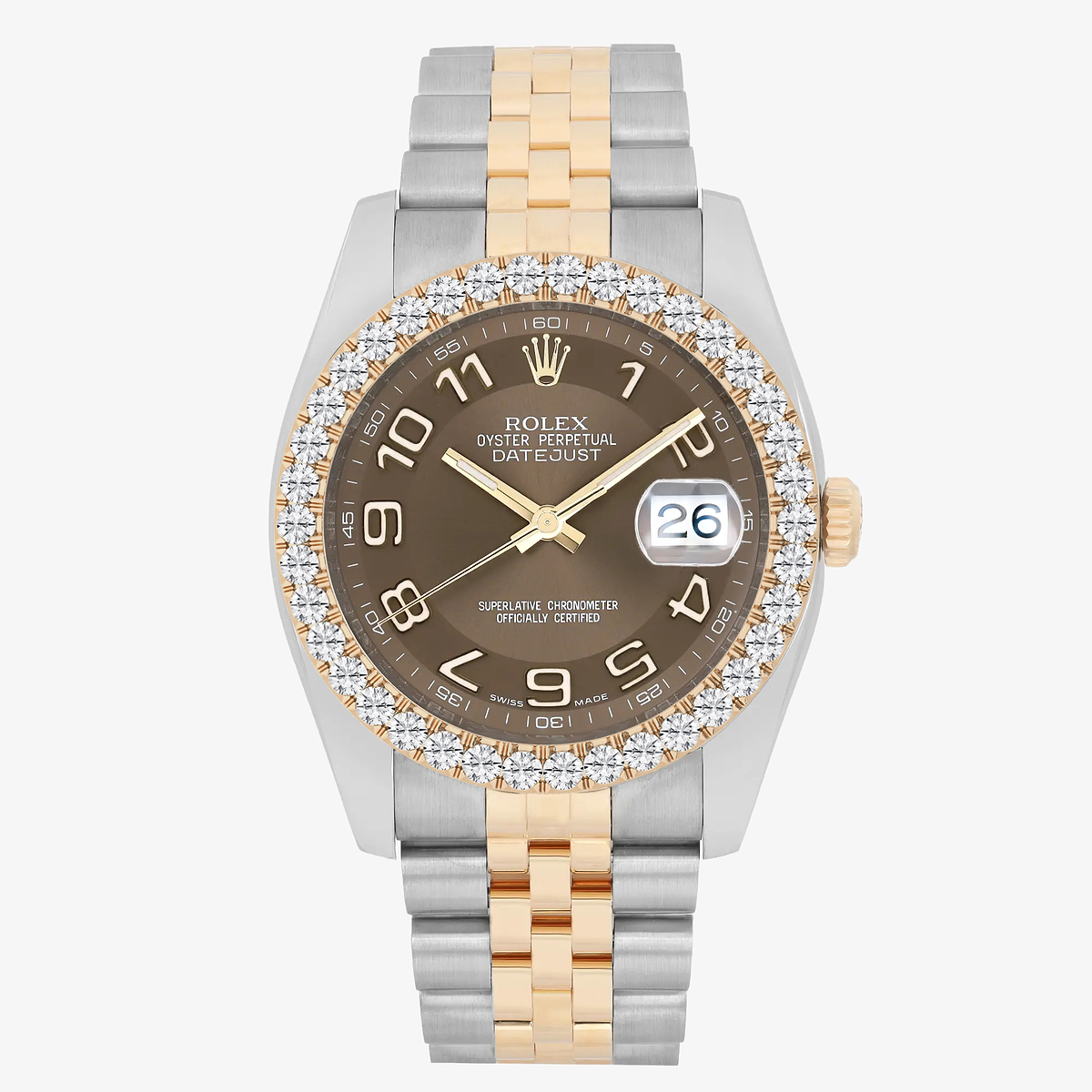 3 ctw Round Lab Grown Diamond  Rolex Watch