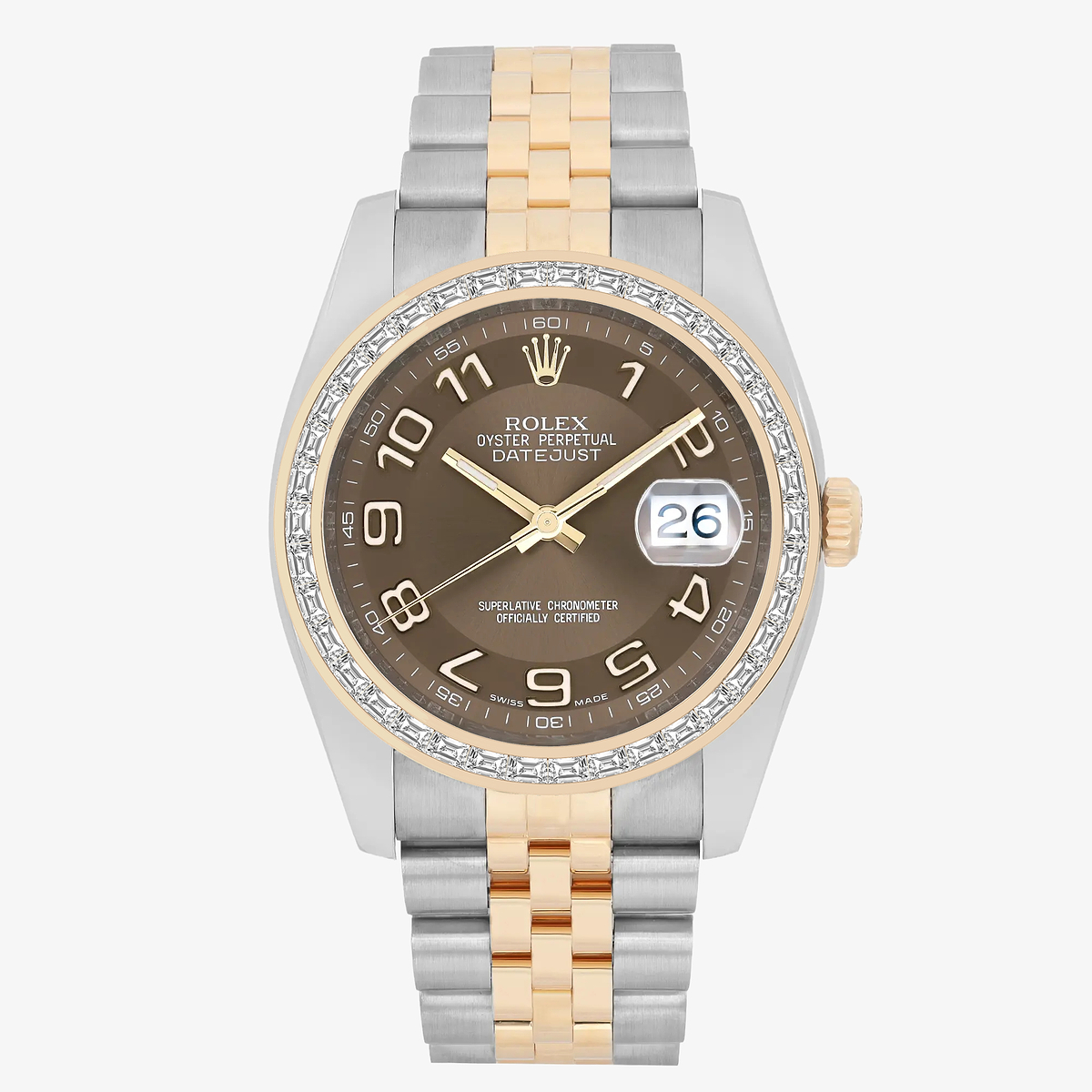 2 2/3 ctw Trapezoid Lab Grown Diamond  Rolex Watch