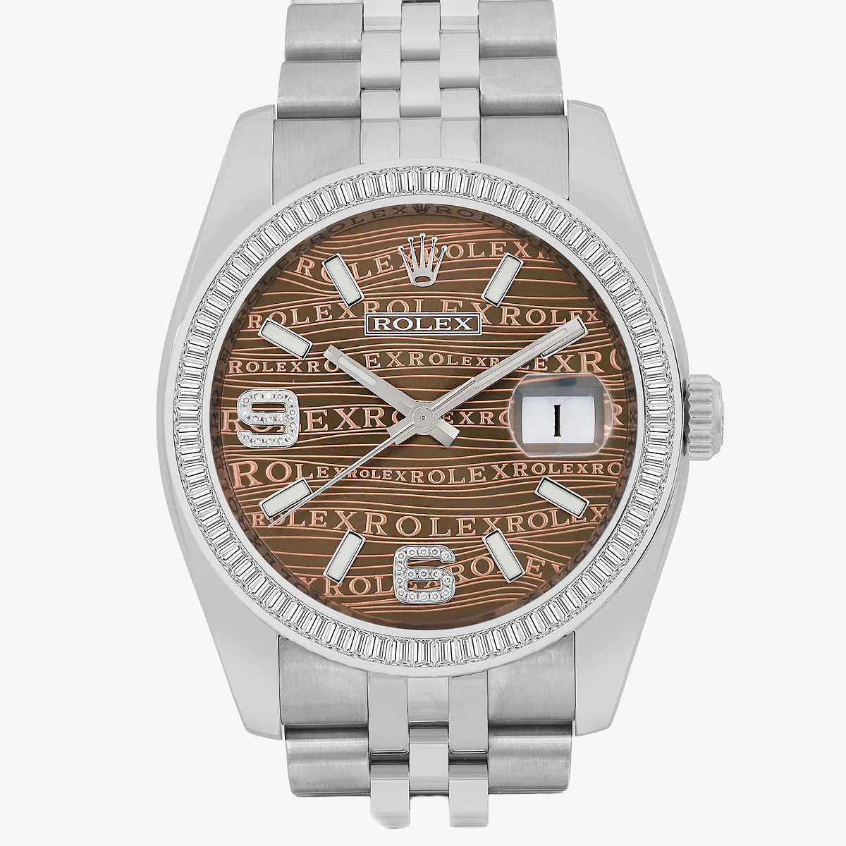 Additional Image 1 for  3 ctw Baguette Lab Grown Diamond  Rolex Watch