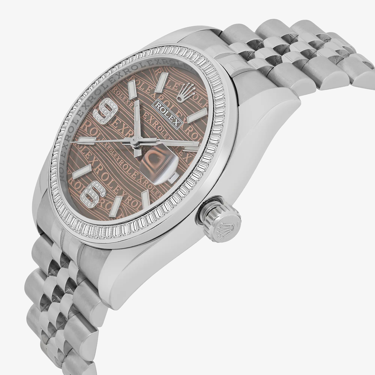 Additional Image 2 for  3 ctw Baguette Lab Grown Diamond  Rolex Watch