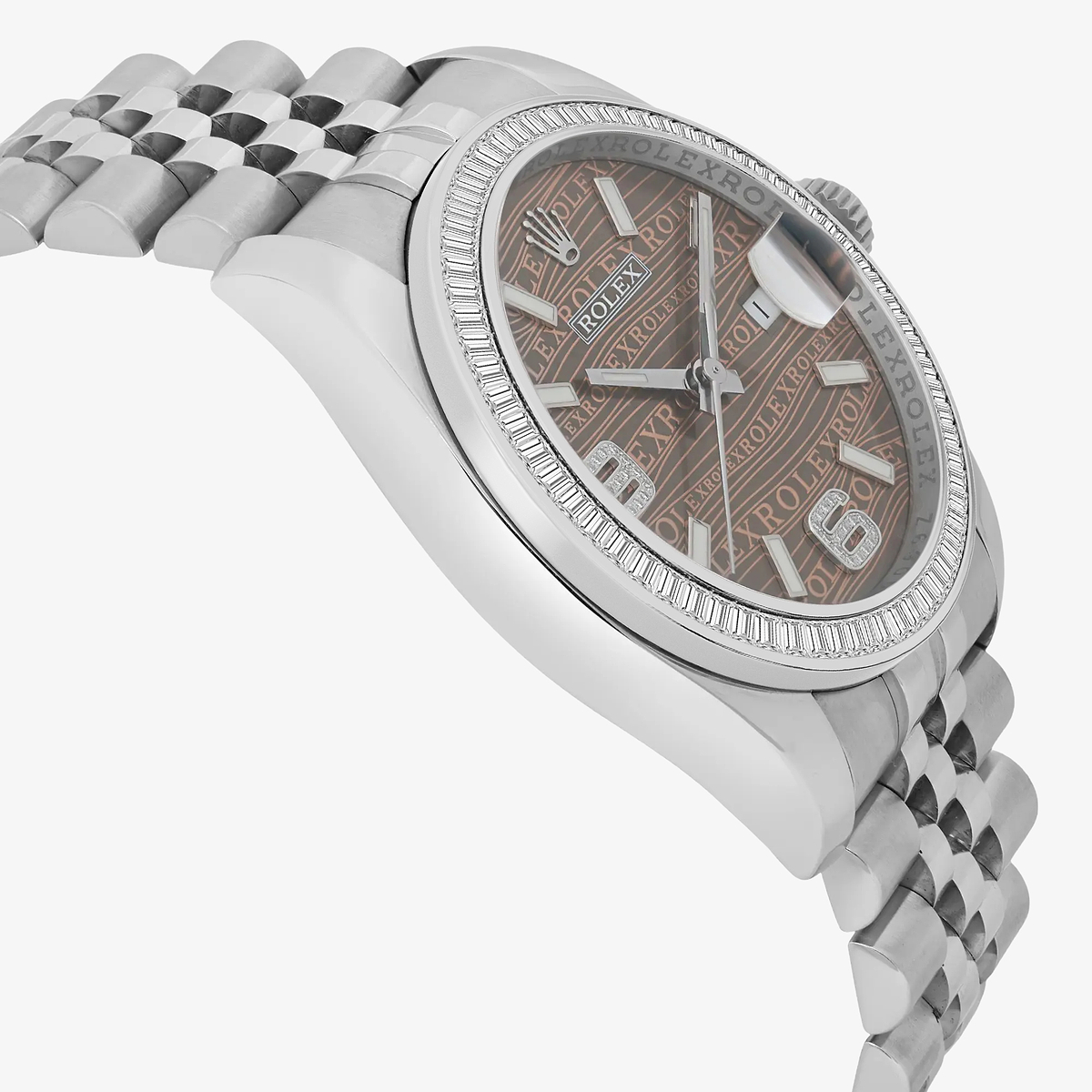 Additional Image 3 for  3 ctw Baguette Lab Grown Diamond  Rolex Watch