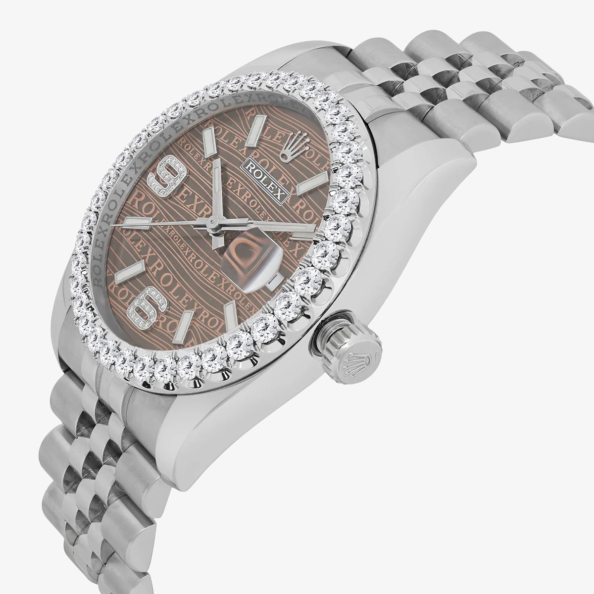 Additional Image 2 for  3 ctw Round Lab Grown Diamond  Rolex Watch