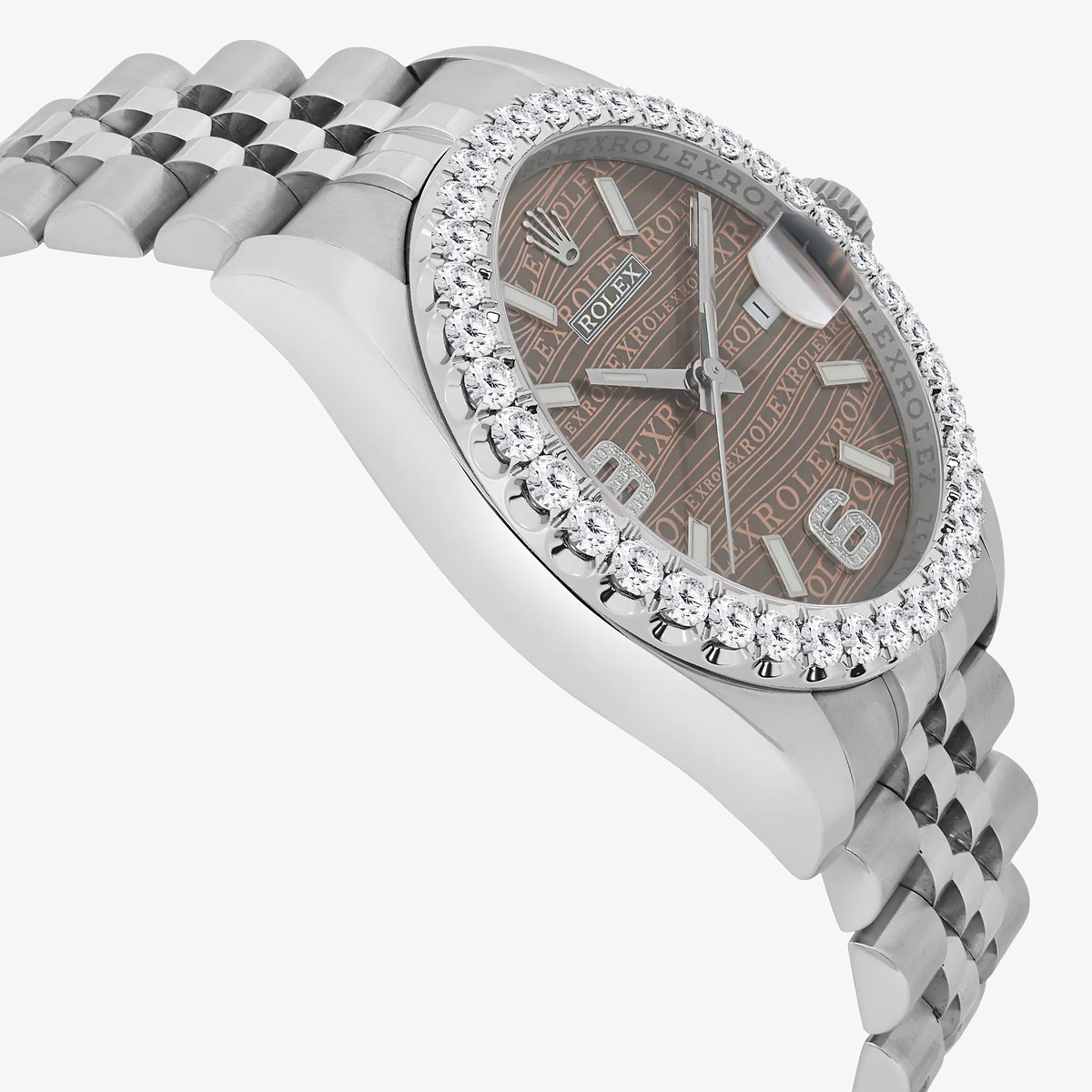 Additional Image 3 for  3 ctw Round Lab Grown Diamond  Rolex Watch
