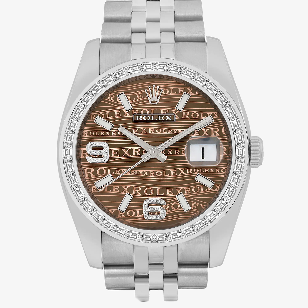 Additional Image 1 for  2 2/3 ctw Trapezoid Lab Grown Diamond  Rolex Watch