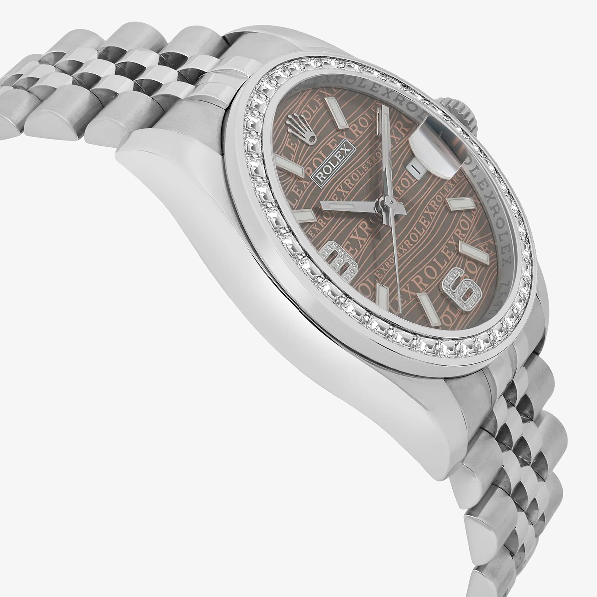 Additional Image 3 for  2 2/3 ctw Trapezoid Lab Grown Diamond  Rolex Watch