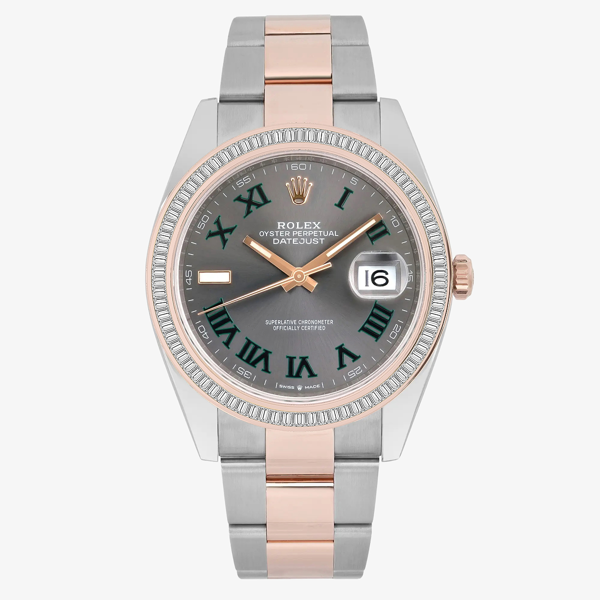 2 1/3 ctw Baguette Lab Grown Diamond  Rolex Watch