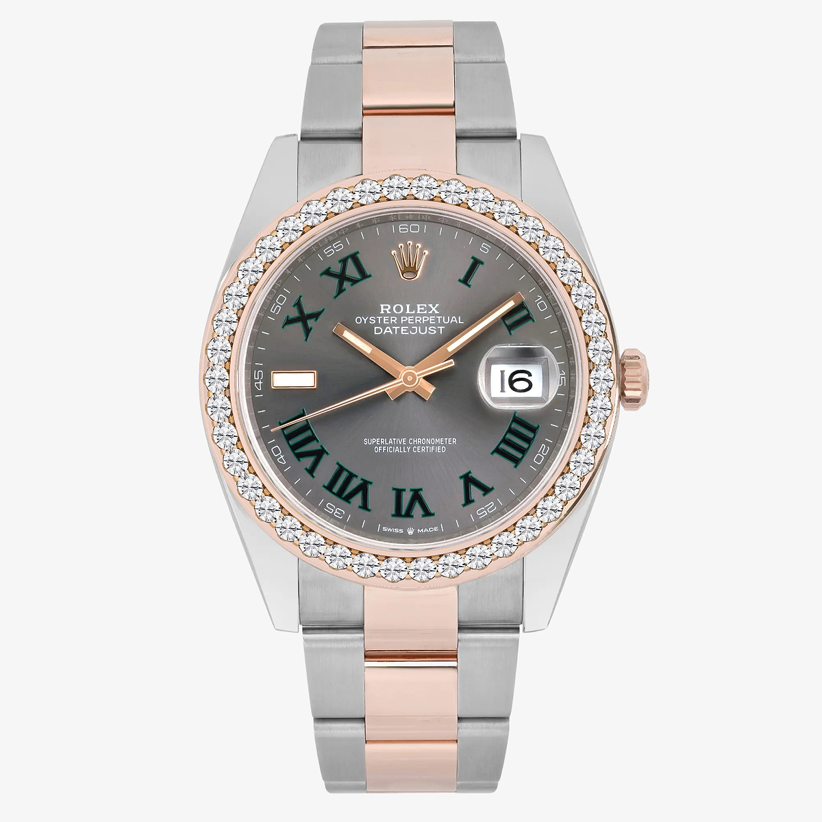 3 ctw Round Lab Grown Diamond  Rolex Watch