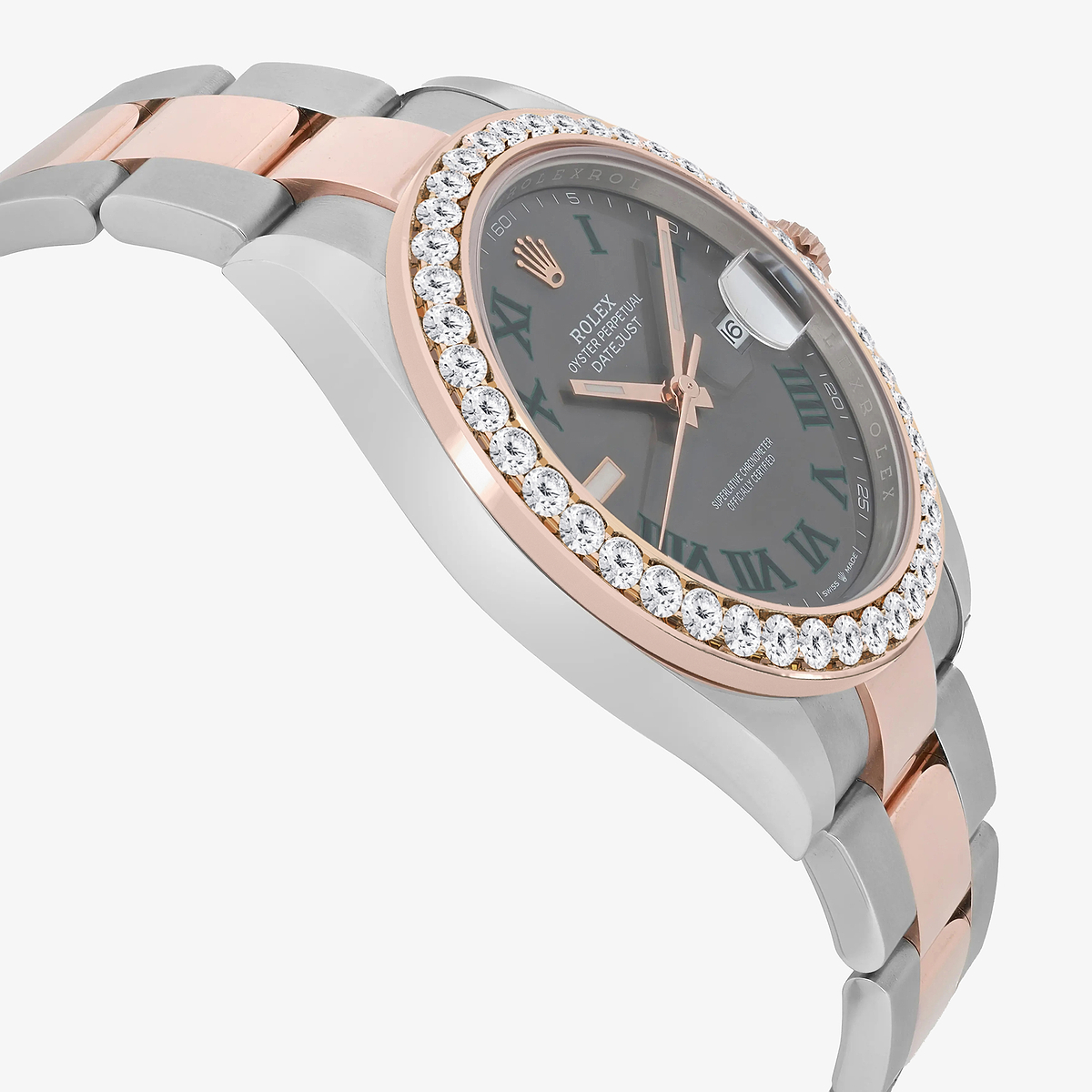 Additional Image 3 for  3 ctw Round Lab Grown Diamond  Rolex Watch