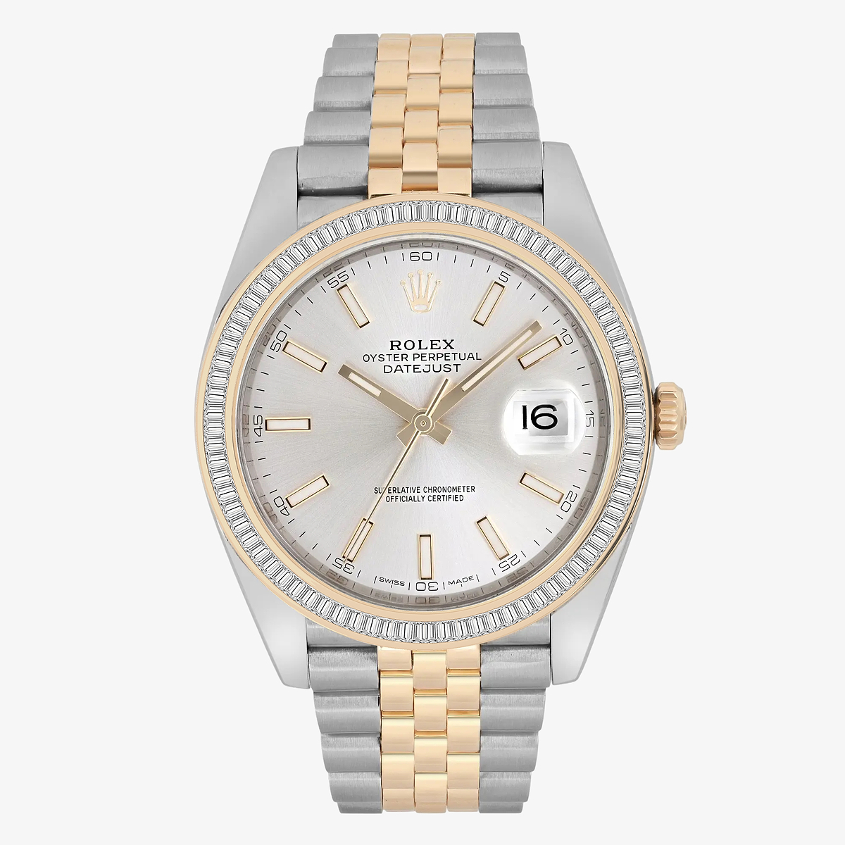 2 1/3 ctw Baguette Lab Grown Diamond  Rolex Watch