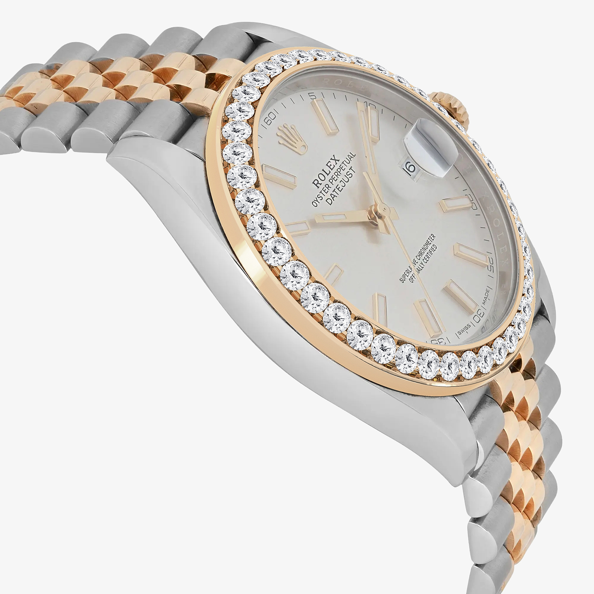 Additional Image 3 for  3 ctw Round Lab Grown Diamond  Rolex Watch
