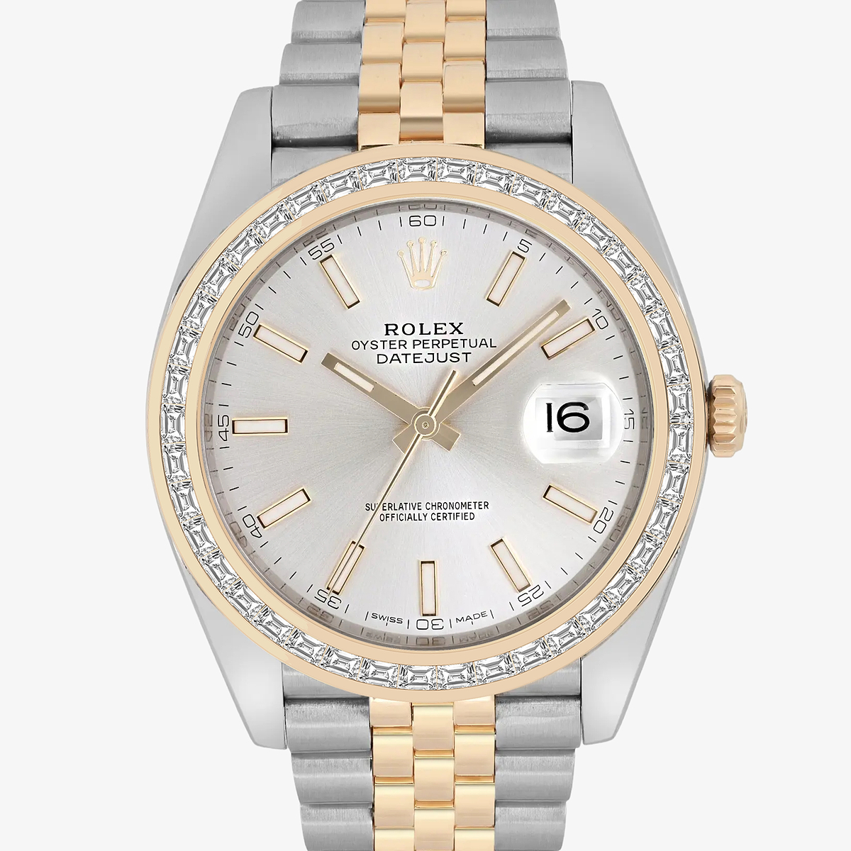 Additional Image 1 for  2 7/8 ctw Trapezoid Lab Grown Diamond  Rolex Watch