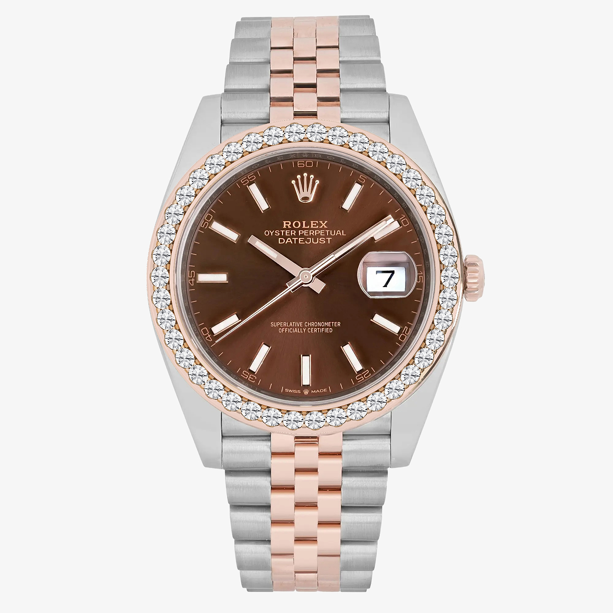 3 ctw Round Lab Grown Diamond  Rolex Watch