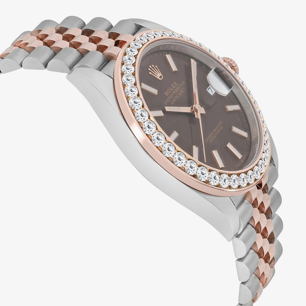 Additional Image 3 for  3 ctw Round Lab Grown Diamond  Rolex Watch