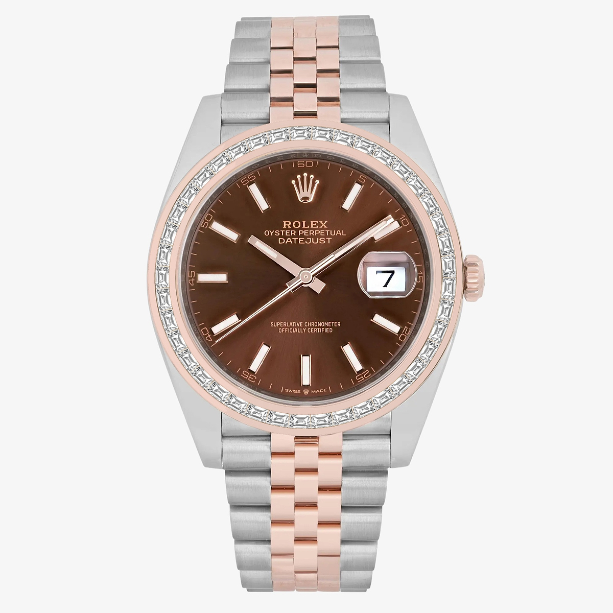 Additional Image 1 for  2 7/8 ctw Trapezoid Lab Grown Diamond  Rolex Watch