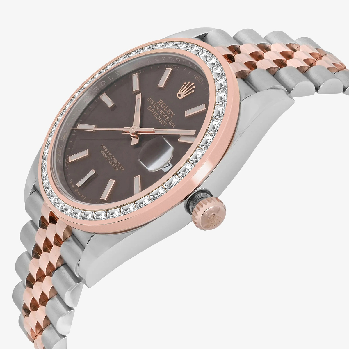 Additional Image 2 for  2 7/8 ctw Trapezoid Lab Grown Diamond  Rolex Watch