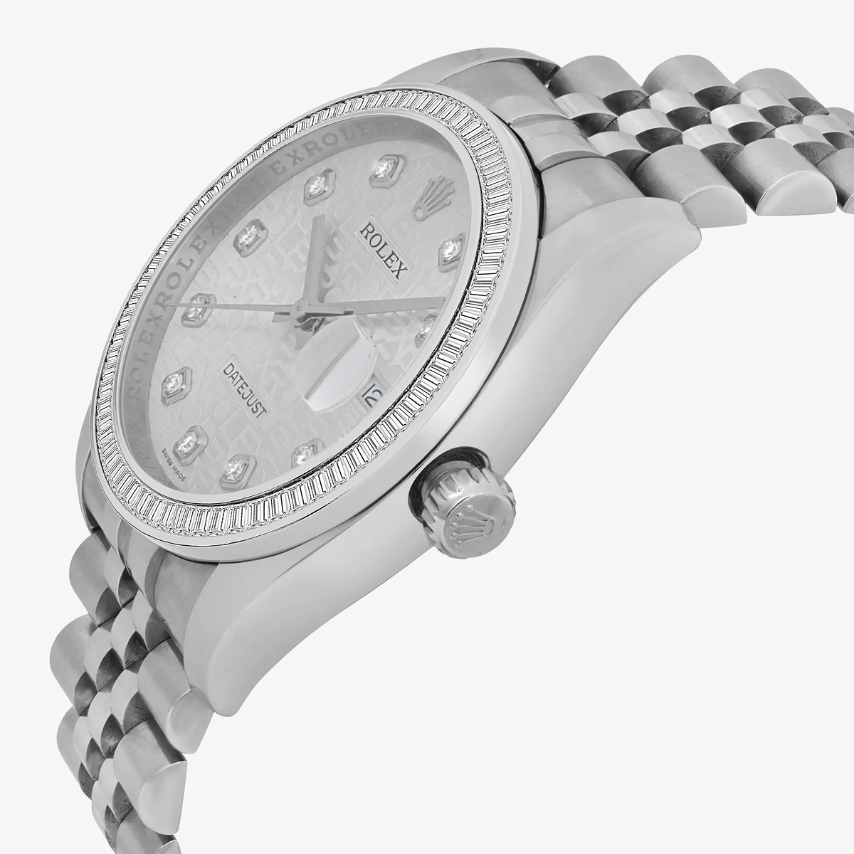 Additional Image 2 for  3 ctw Baguette Lab Grown Diamond  Rolex Watch