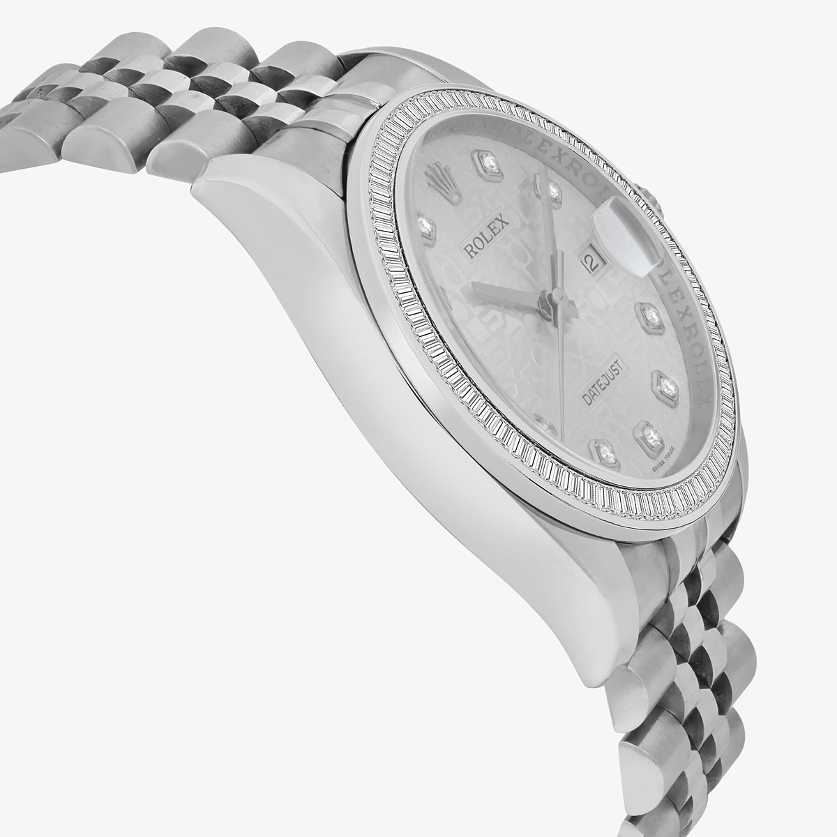 Additional Image 3 for  3 ctw Baguette Lab Grown Diamond  Rolex Watch