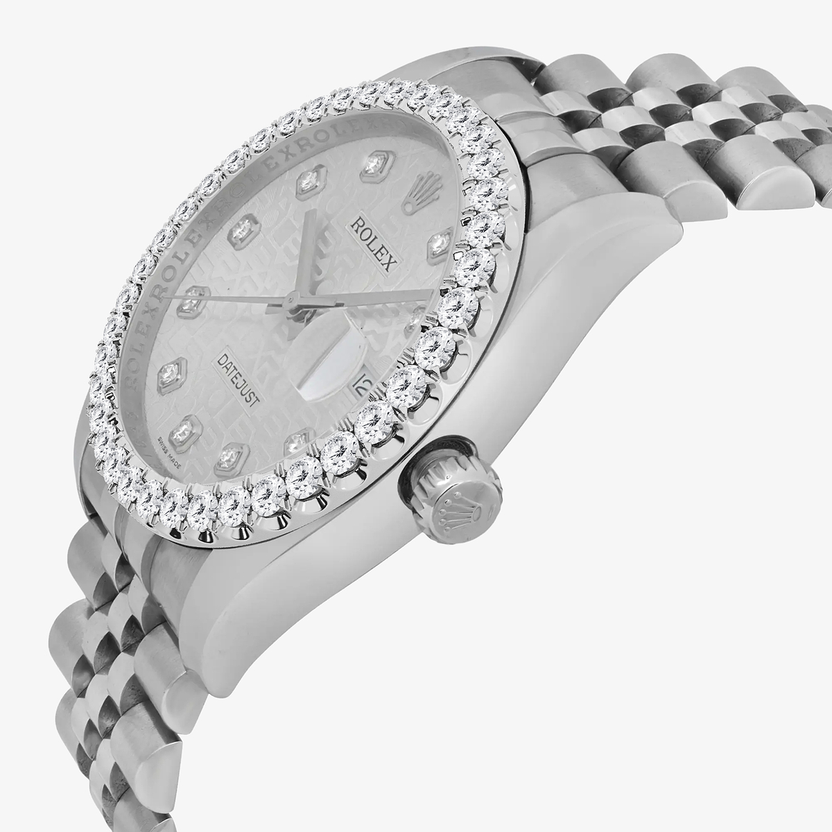 Additional Image 2 for  3 ctw Round Lab Grown Diamond  Rolex Watch