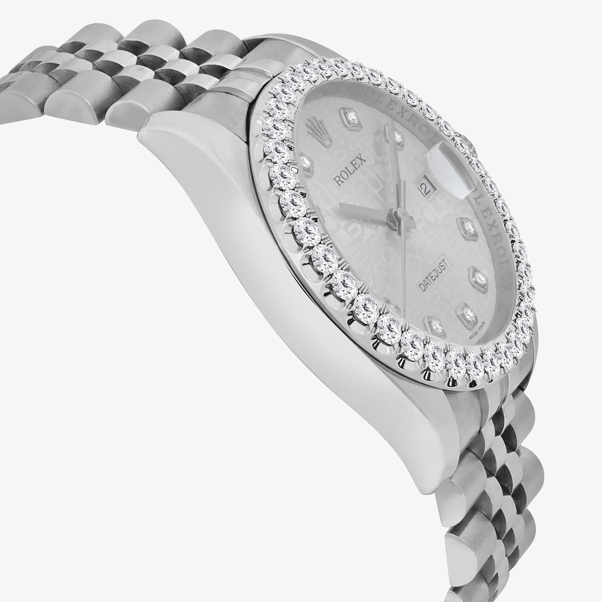 Additional Image 3 for  3 ctw Round Lab Grown Diamond  Rolex Watch