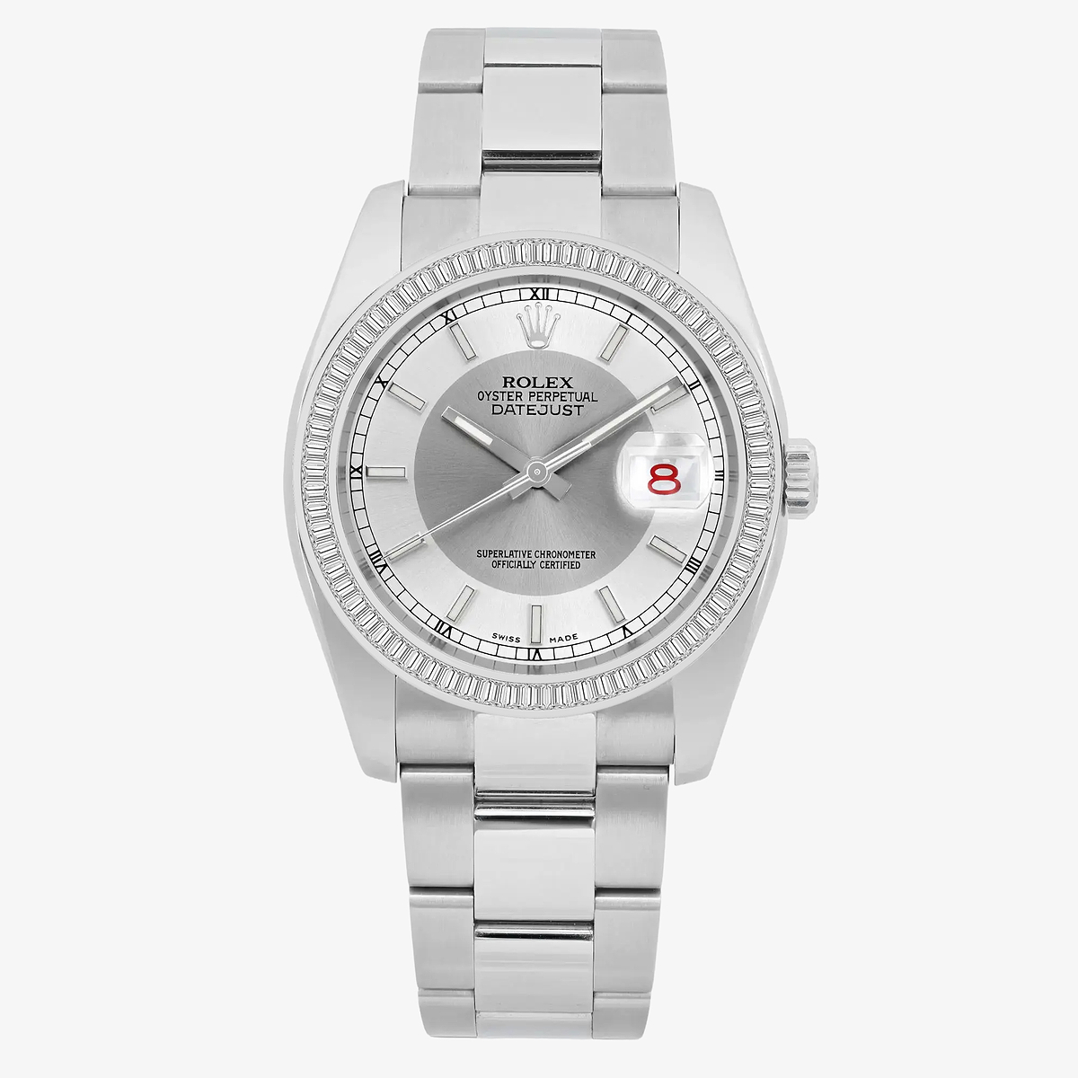 3 ctw Baguette Lab Grown Diamond  Rolex Watch